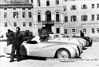 Ankunft in Brescia/Italien des BMW Team von 1940